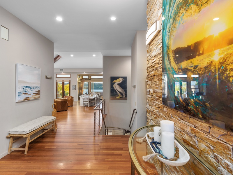 The stunning foyer welcomes you