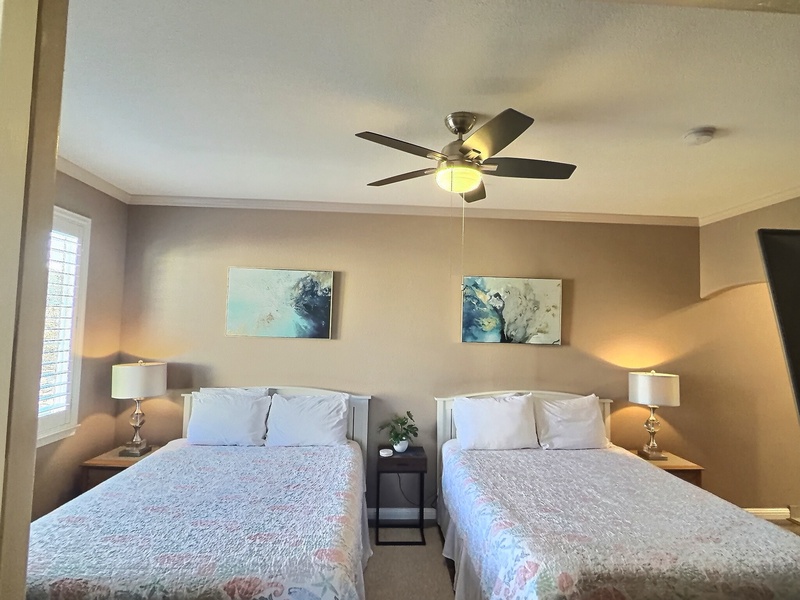 Wake up refreshed in your home away from home. Featuring two queen beds.