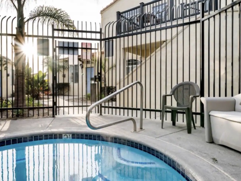 Kick back and enjoy the hot tub area after a beach day! Spa hours 8am-9pm every day. 