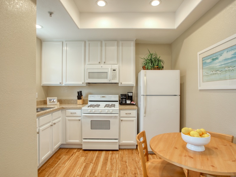 Your morning coffee just got an upgrade — cozy kitchen included.