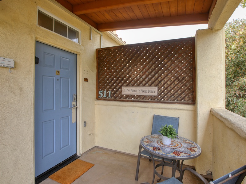 Private Covered Patio – Sip your morning coffee or unwind with evening wine in your own peaceful outdoor retreat.