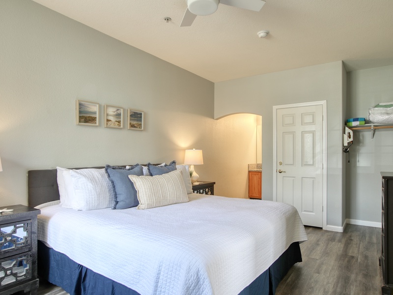 Quality linens ensure a great night's rest after those long days at the beach! 