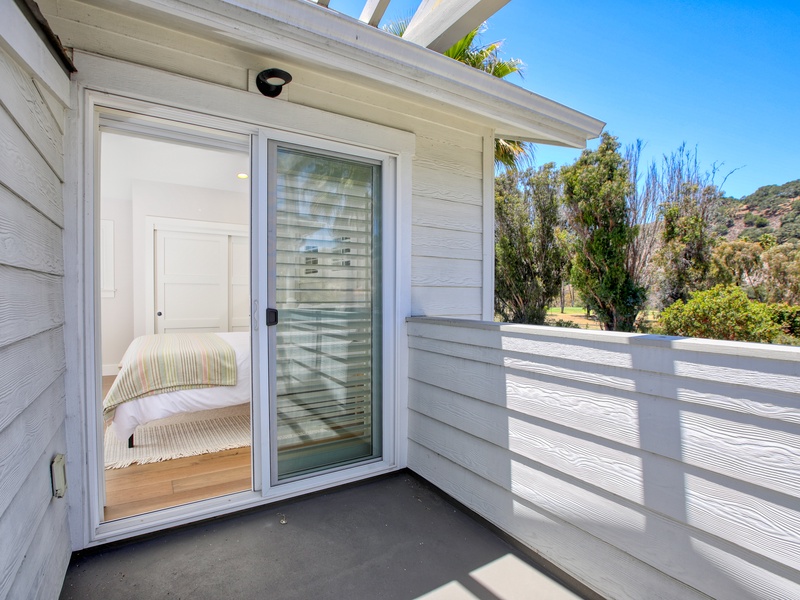 Step outside your junior suite and breathe in the fresh coastal air from the balcony, which overlooks the beautiful Avila Beach Golf Resort.