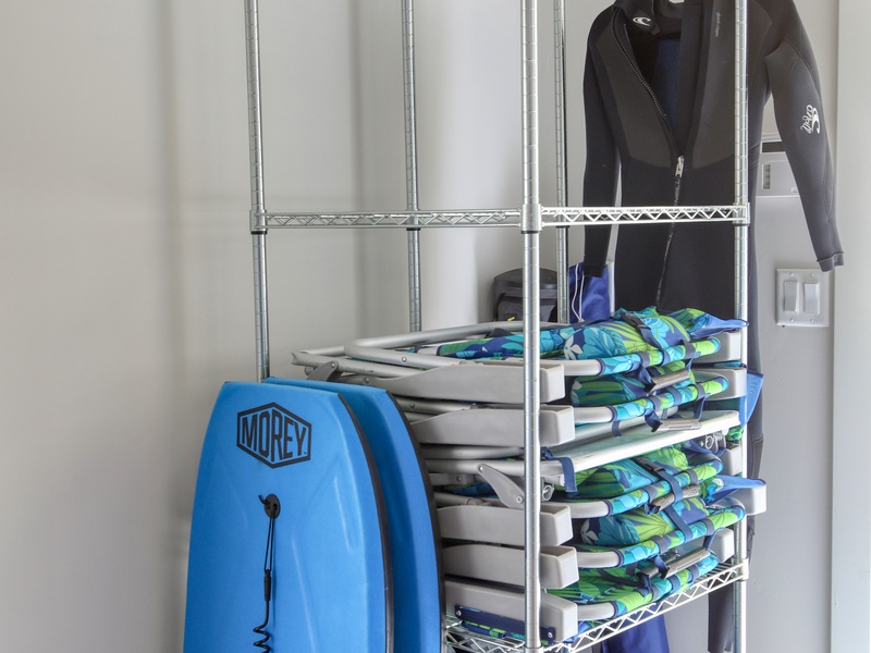 Your vacation rental is equipped with beach chairs, beach towels, and sand toys.